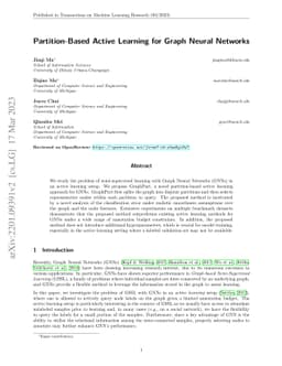 Partition-Based Active Learning for Graph Neural Networks