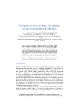 MISeval: a Metric Library for Medical Image Segmentation Evaluation