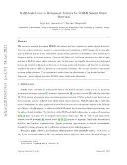 Multi-Scale Iterative Refinement Network for RGB-D Salient Object
  Detection