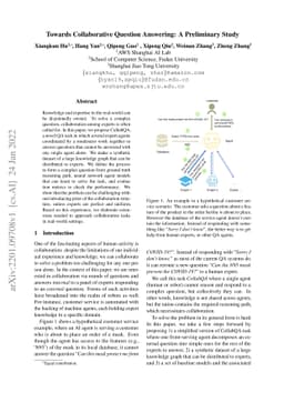 Towards Collaborative Question Answering: A Preliminary Study