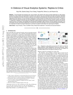 In Defence of Visual Analytics Systems: Replies to Critics