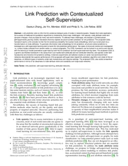 Link Prediction with Contextualized Self-Supervision