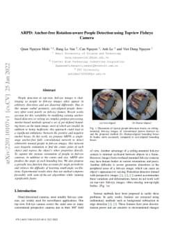 ARPD: Anchor-free Rotation-aware People Detection using Topview Fisheye
  Camera