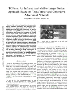 TGFuse: An Infrared and Visible Image Fusion Approach Based on
  Transformer and Generative Adversarial Network