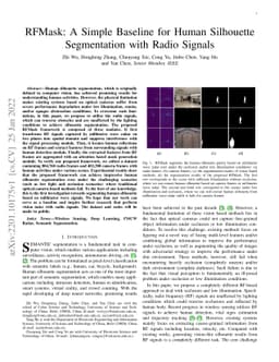 RFMask: A Simple Baseline for Human Silhouette Segmentation with Radio
  Signals