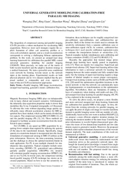 Universal Generative Modeling for Calibration-free Parallel Mr Imaging