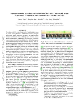Multi-channel Attentive Graph Convolutional Network With Sentiment
  Fusion For Multimodal Sentiment Analysis