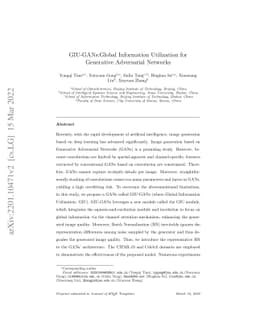 GIU-GANs: Global Information Utilization for Generative Adversarial
  Networks