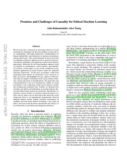 Promises and Challenges of Causality for Ethical Machine Learning