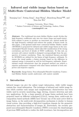 Infrared and visible image fusion based on Multi-State Contextual Hidden
  Markov Model