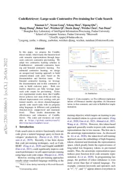 CodeRetriever: Unimodal and Bimodal Contrastive Learning for Code Search