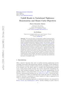 Uphill Roads to Variational Tightness: Monotonicity and Monte Carlo
  Objectives