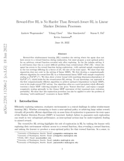 Reward-Free RL is No Harder Than Reward-Aware RL in Linear Markov
  Decision Processes