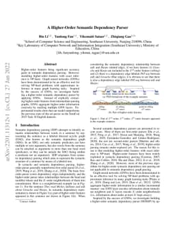 A Higher-Order Semantic Dependency Parser