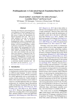 Prabhupadavani: A Code-mixed Speech Translation Data for 25 Languages