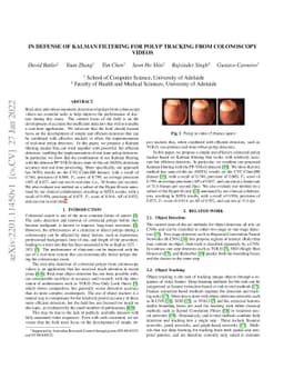 In Defense of Kalman Filtering for Polyp Tracking from Colonoscopy
  Videos
