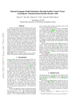 Internal Language Model Estimation Through Explicit Context Vector
  Learning for Attention-based Encoder-decoder ASR