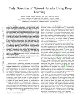 Early Detection of Network Attacks Using Deep Learning