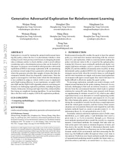 Generative Adversarial Exploration for Reinforcement Learning