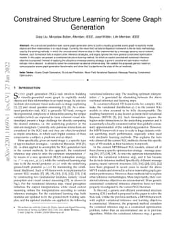 Constrained Structure Learning for Scene Graph Generation