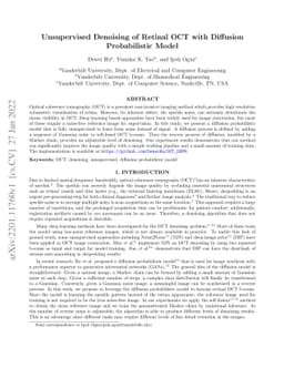 Unsupervised Denoising of Retinal OCT with Diffusion Probabilistic Model