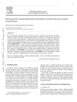 Detecting Owner-member Relationship with Graph Convolution Network in
  Fisheye Camera System