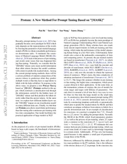 Protum: A New Method For Prompt Tuning Based on "[MASK]"