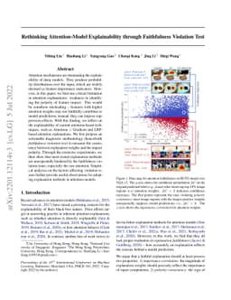 Rethinking Attention-Model Explainability through Faithfulness Violation
  Test