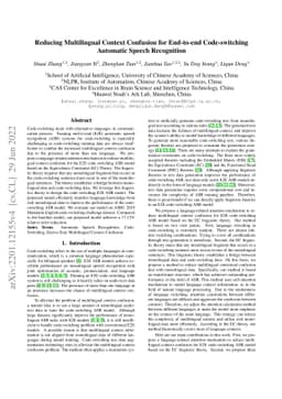 Reducing language context confusion for end-to-end code-switching
  automatic speech recognition