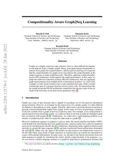 Compositionality-Aware Graph2Seq Learning