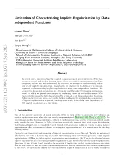 Limitation of Characterizing Implicit Regularization by Data-independent
  Functions