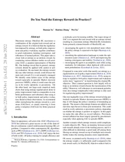 Do You Need the Entropy Reward (in Practice)?