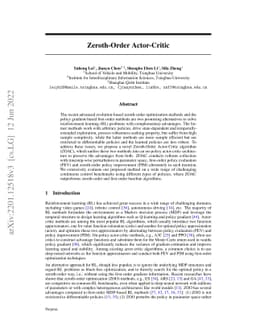 Zeroth-Order Actor-Critic: An Evolutionary Framework for Sequential Decision Problems