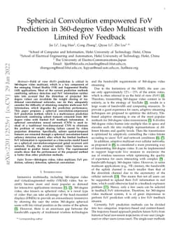 Spherical Convolution empowered FoV Prediction in 360-degree Video
  Multicast with Limited FoV Feedback