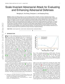 Scale-Invariant Adversarial Attack for Evaluating and Enhancing
  Adversarial Defenses