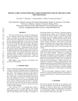The HCCL-DKU system for fake audio generation task of the 2022 ICASSP
  ADD Challenge