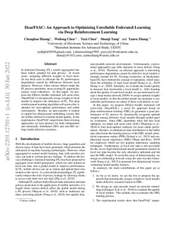 DearFSAC: An Approach to Optimizing Unreliable Federated Learning via
  Deep Reinforcement Learning