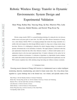 Robotic Wireless Energy Transfer in Dynamic Environments: System Design
  and Experimental Validation