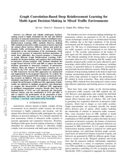 Graph Convolution-Based Deep Reinforcement Learning for Multi-Agent
  Decision-Making in Mixed Traffic Environments