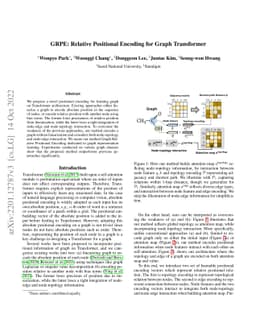 GRPE: Relative Positional Encoding for Graph Transformer