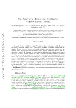 Uncertainty-aware Pseudo-label Selection for Positive-Unlabeled Learning