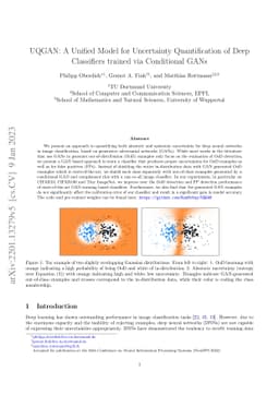 UQGAN: A Unified Model for Uncertainty Quantification of Deep
  Classifiers trained via Conditional GANs