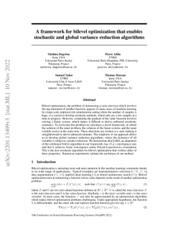 A framework for bilevel optimization that enables stochastic and global
  variance reduction algorithms