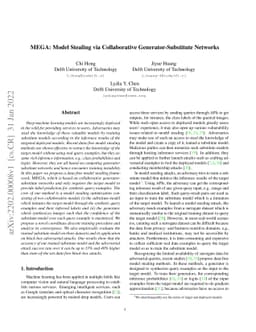 MEGA: Model Stealing via Collaborative Generator-Substitute Networks