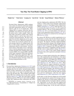 You May Not Need Ratio Clipping in PPO