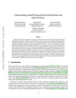 Understanding AdamW through Proximal Methods and Scale-Freeness