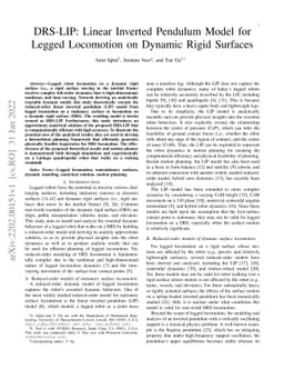 DRS-LIP: Linear Inverted Pendulum Model for Legged Locomotion on Dynamic
  Rigid Surfaces