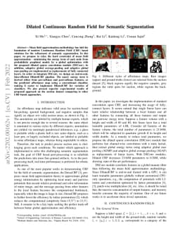 Dilated Continuous Random Field for Semantic Segmentation