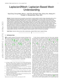 Laplacian2Mesh: Laplacian-Based Mesh Understanding