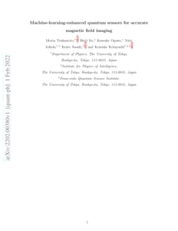 Machine-learning-enhanced quantum sensors for accurate magnetic field
  imaging